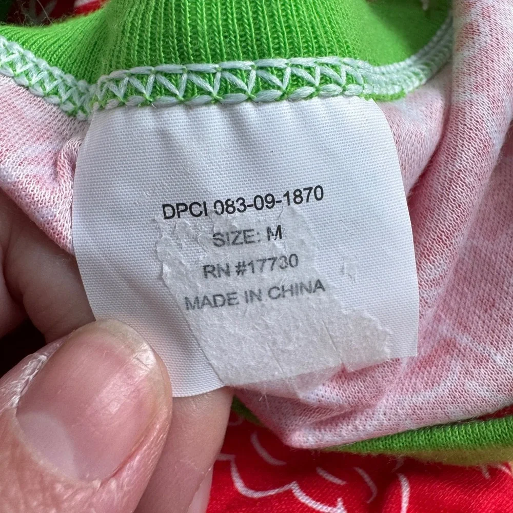 Target Santa Claus Dog Pajamas Red Green Christmas Pet PJS‎ Medium